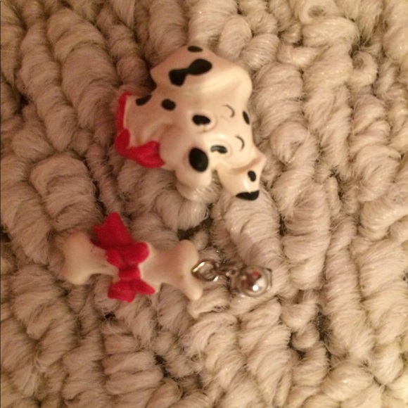 Dalmatian post earrings - Picture 3 of 3